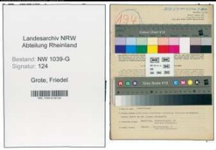 Entnazifizierung Friedel Grote , geb. 09.06.1902 (Hotelier)