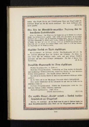 Französische Gegenangriffe bei Vimy abgeschlagen.