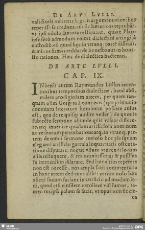 De Arte Lulli. Cap. IX.