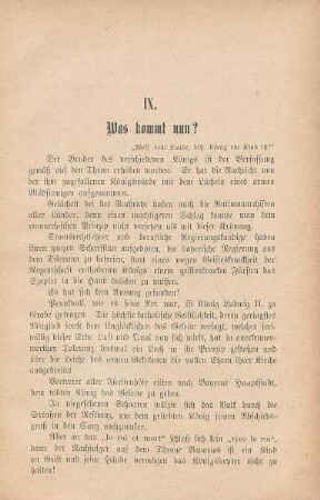 IX. Was kommt nun?