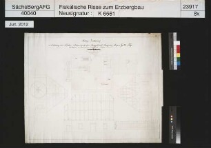 Kurprinz Segen Gottes Fundgrube bei Elterlein, Bau eines Trockenpochwerkes