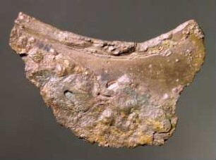 Mykenisches Rasiermesser mit schmalem Griff und breiter, geschwungener Klinge