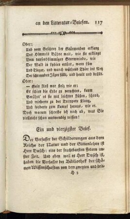 Ein und vierzigster Brief. - Acht und vierzigster Brief.