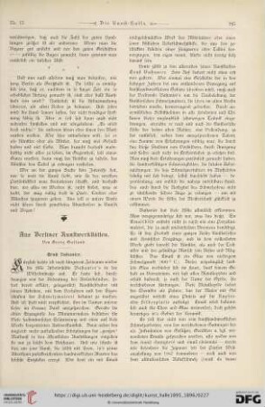 1: Aus Berliner Kunstwerkstätten, [1]
