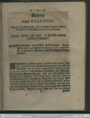 Anhang eines Responsi