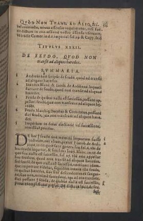 Titulus XXXII. Quod non transit ad aliquos haeredes.