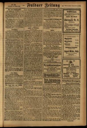 Zweite Ausgabe vom Mittwoch, den 12. Oktober 1921.