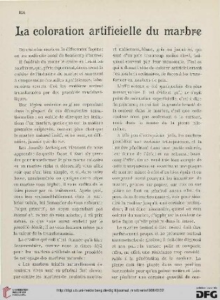 5: La coloration artificielle du marbre