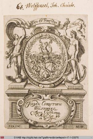 Wappen des Johann Christoph Wolfskeel