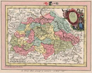 Karte vom Obersächsischen Reichskreis, ca. 1:1 600 000, Kupferstich, 1759