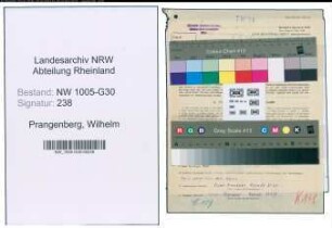 Entnazifizierung Wilhelm Prangenberg , geb. 21.08.1900 (Verkehrsaufseher)