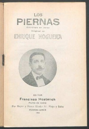 Los Piernas : entrémes en verso