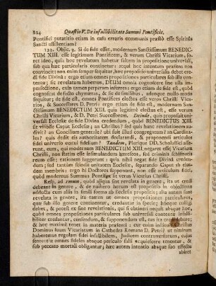 224-226, 123. Objic. 3. Si de fide esset, modernum ...
