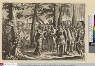 [Chiomara präsentiert ihrem Gatten das Haupt ihres Vergewaltigers; L'Éspouse du roi Orgiagon]