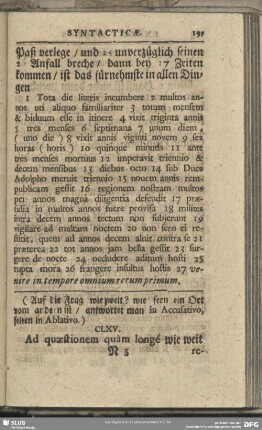 [Ad quaestionem quam longè wie weit]