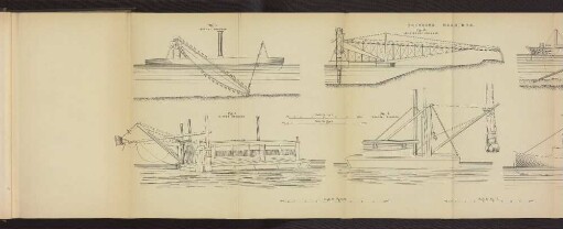 Plate 1. DREDGING MACHINES. Fig. 1. bis Fig. 10.