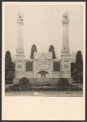 Ansichtskarte Frontansicht Feuerwehrdenkmal, Mariannenplatz