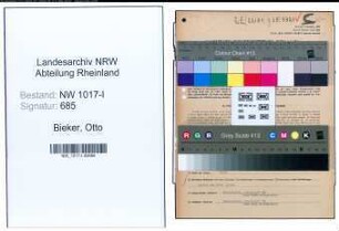 Entnazifizierung Otto Bieker , geb. 29.01.1898 (Hausmeister)