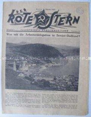 Proletarische Halbmonatszeitschrift "Der Rote Stern" u.a. zum Besuch einer Arbeiterdelegation in der Sowjetunion und zur Entwicklung in Ungarn nach der Niederschlagung der Räterepublik