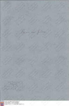 Gerlach, Emma [Luise Freifrau] v., geb. Sauerbrunn, uneheliche Tochter der verwitweten Erbprinzessin Luise v. Anhalt-Köthen