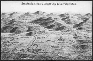 Staufen (Belchen) u. Umgebung aus der Vogelschau