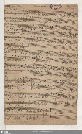 Wie an dem stillen Abend. Arr - Mus.4269-E-500a : V (6), Coro, orch
