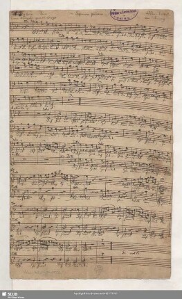 Wie an dem stillen Abend. Arr - Mus.4269-E-500a : V (6), Coro, orch