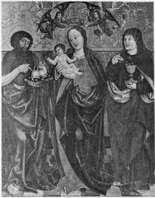 Die Madonna mit dem Kind zwischen Johannes dem Täufer und Johannes dem Evangelisten