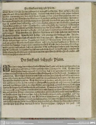 Der funff und sechzigste Psalm