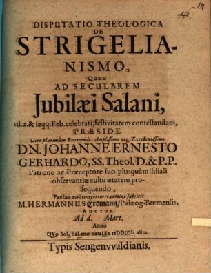 Disp. theol. de Strigelianismo