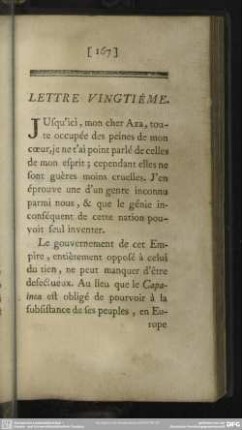 Lettre Vingtiéme