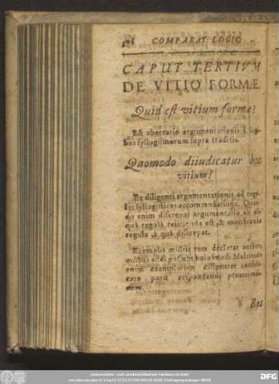 Caput Tertium De Vitio Formae.