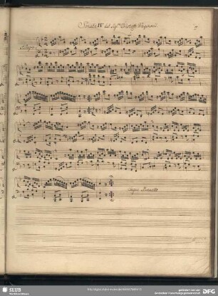Sonata IV. ... Wagenseil