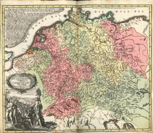 Hydrographica Germaniae Delineatio : qua celebriorum Germaniae Fluvior. Scaturigines, cursus et Ostia Oculis proponuntur
