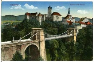 Elbogen. Schloss und Brücke