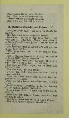 3. Biblische Sprüche und Lehren