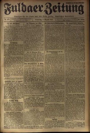 Ausgabe vom Dienstag, den 04. August 1925.