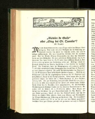"Victoire de Guise" oder "Sieg bei St. Quentin"?
