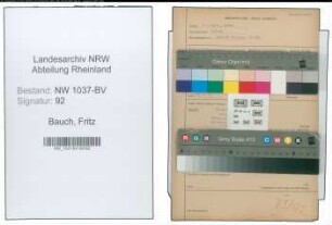 Entnazifizierung Fritz Bauch , geb. 08.08.1907 (Fraeser)
