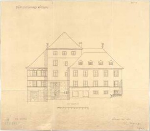 Fischer, Theodor; Würzburg, Münsterplatz; Sparkasse - Ostseite (Ansicht)