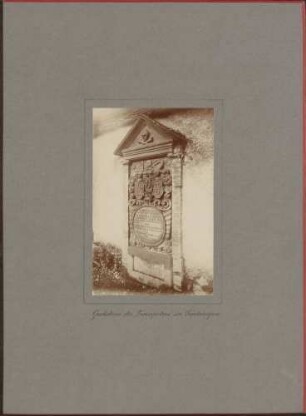 "Grabstein des 'Trompeters' in Säckingen".