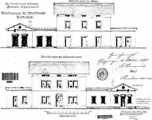 Ebersbach (Fils): Empfangsgebäude Ansichten