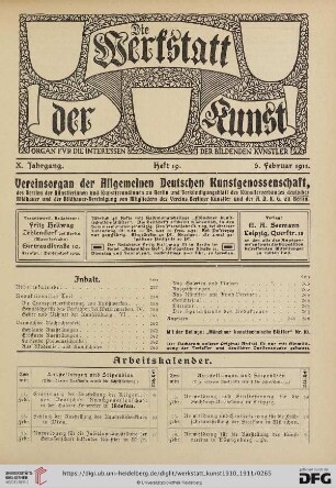Heft 19 (6. Februar 1911)