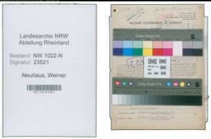 Entnazifizierung Werner Neuhaus , geb. 14.01.1900 (Prokurist)
