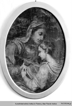Die heilige Anna lehrt Maria das Lesen