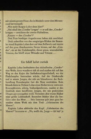 Ein Schiff kehrt zurück
