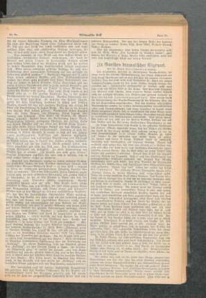 Zu Goethes dramatischer Eigenart