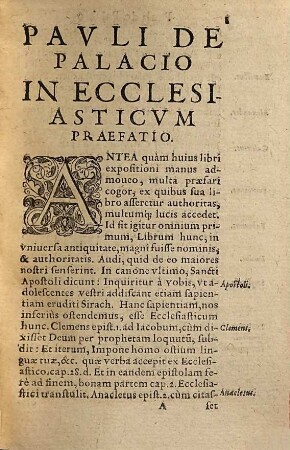 In Ecclesiasticvm Commentarivs Pivs Et Doctvs : Cum Indice ...