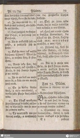 Ton 74. Psalm