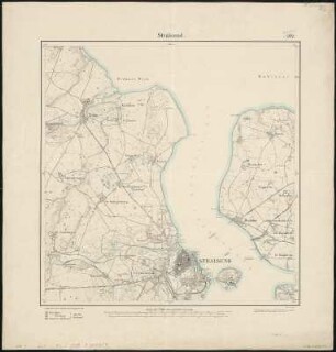 Meßtischblatt 372, neue Nr. 1644 : Stralsund, 1886 : Stralsund. - Aufn. 1885, hrsg. 1886. - 1:25000. - [Berlin]: Reichsamt für Landesaufnahme, 1886. - 1 Kt.